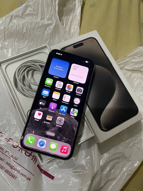 IPHONE 15 PRO MAX 256GB HK NATURAL TITANIUM 0