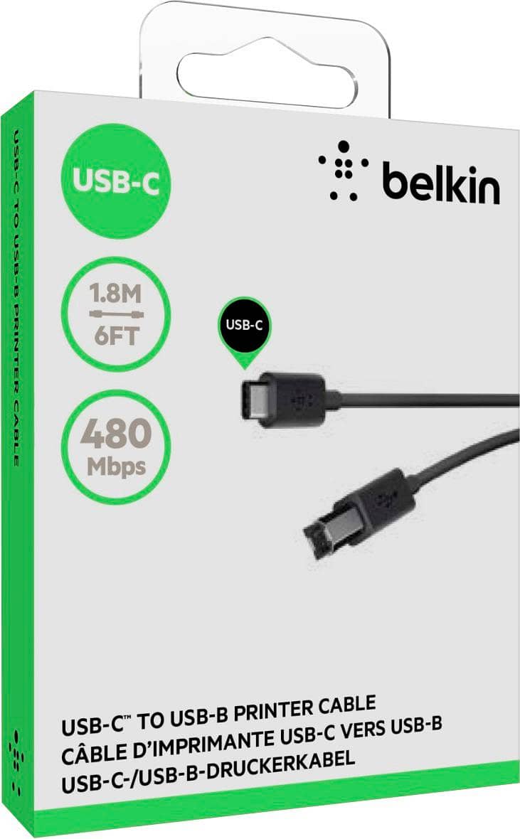 Belkin USB-C to USB-B Printer Cable - ALFA TECH 3