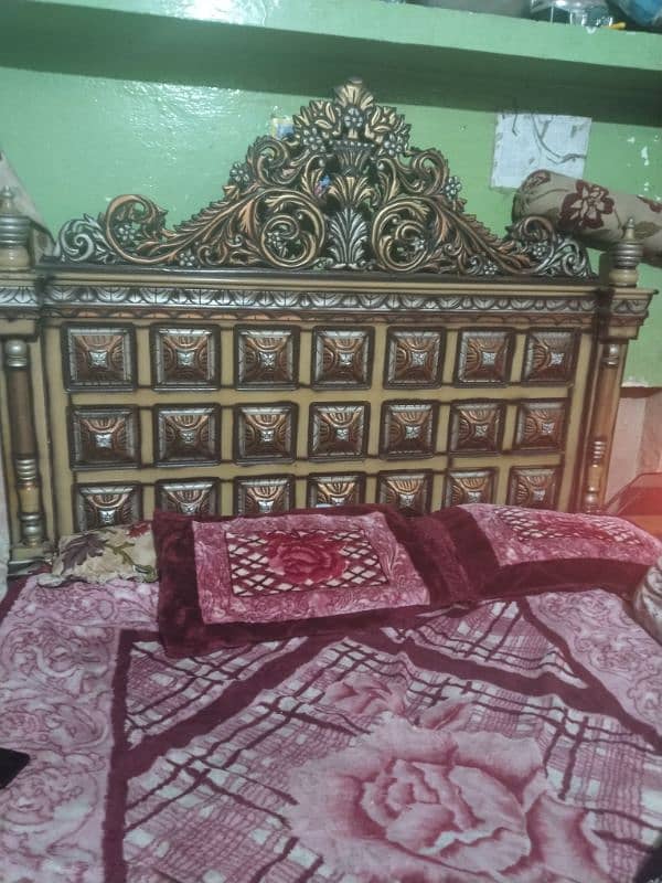 pure wood bed set 5