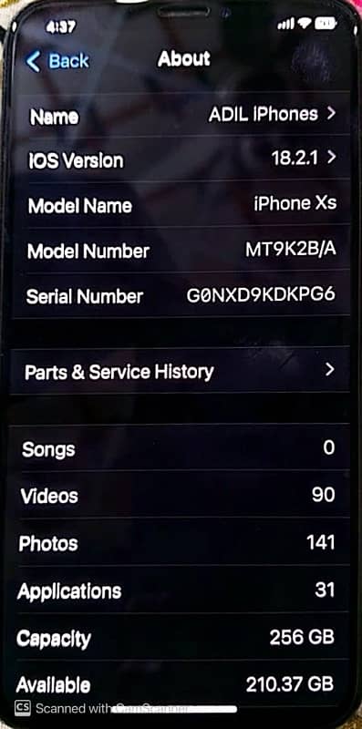 iPhone XS 256GB pta approved 8