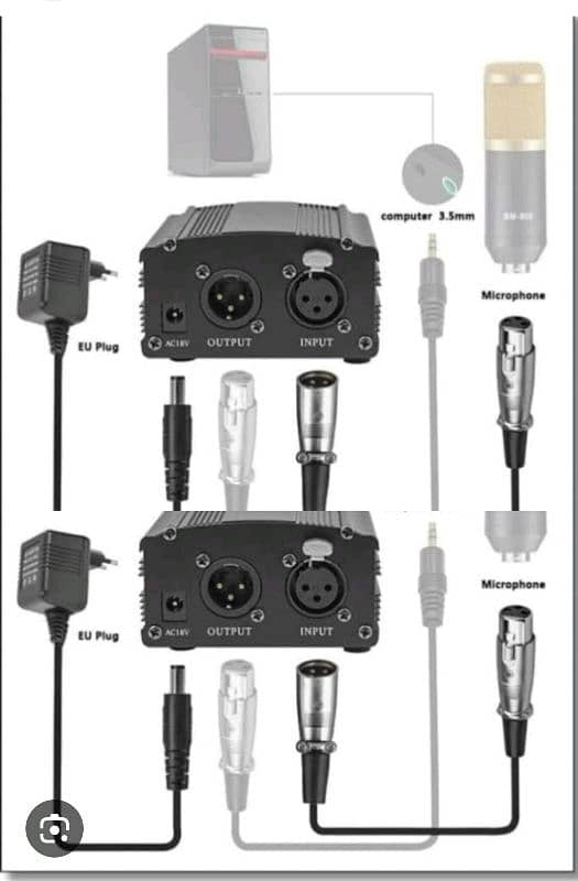 v8 sonud plus phantom power 1