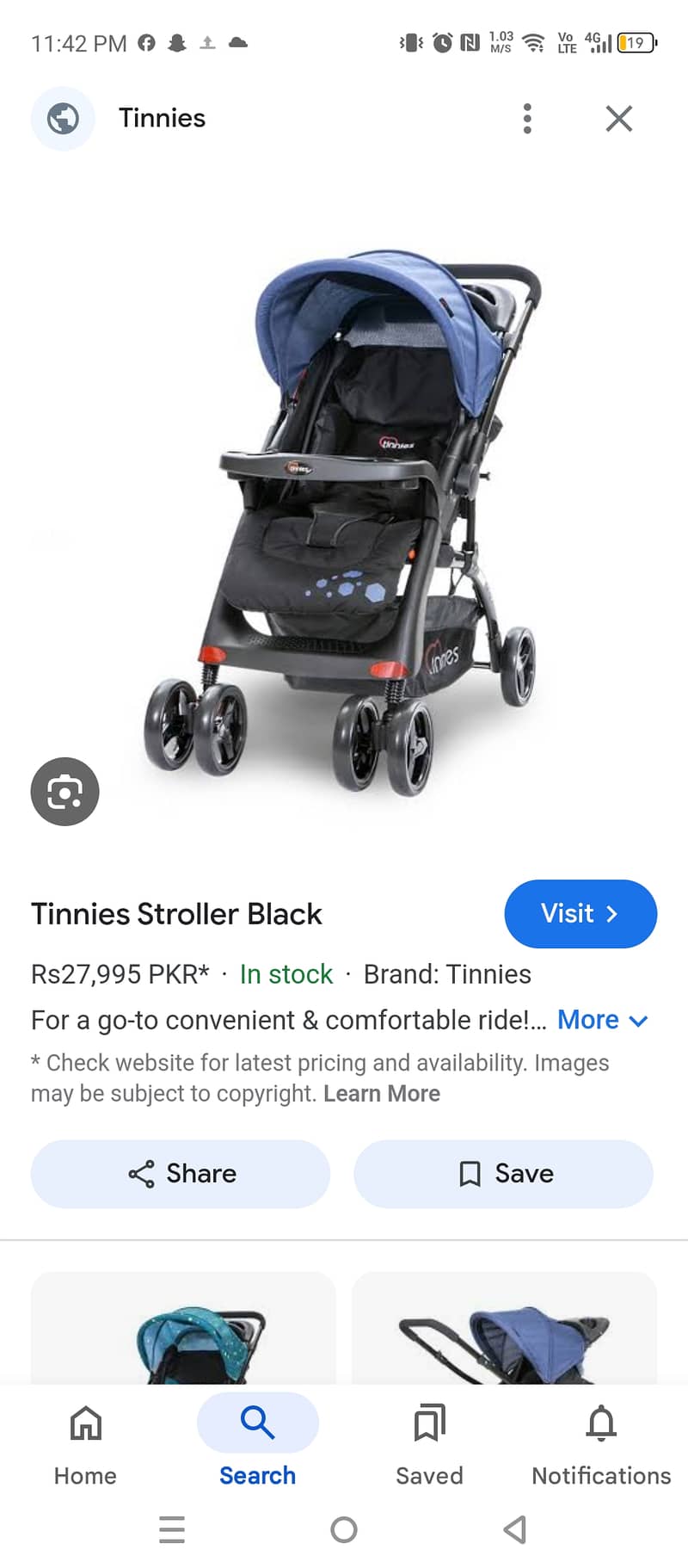 pram for sell. tinnies brand 8