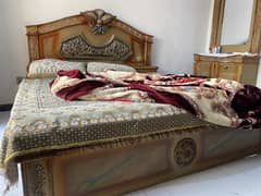 Used bed with dressing table