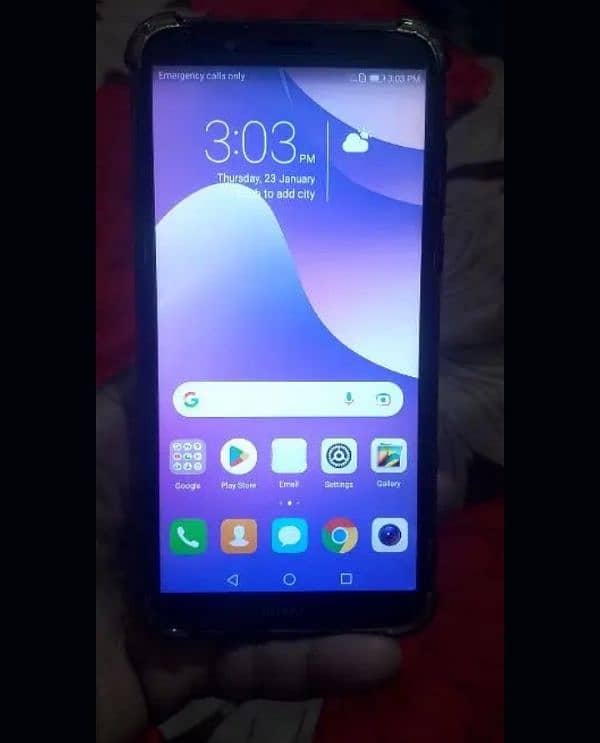 Huawei y7 prime 2018 touch break ha 3/32 pta approved 99% ok 1