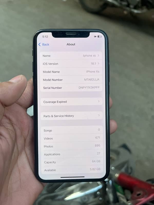 iPhone XS non pta 64 gb black colour 1