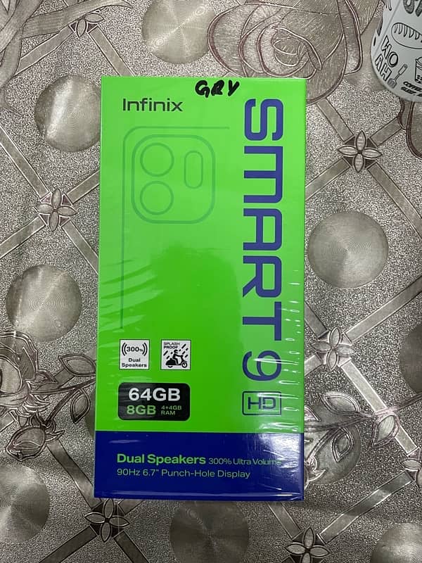 infinix smart 9 HD all accessories complete 0