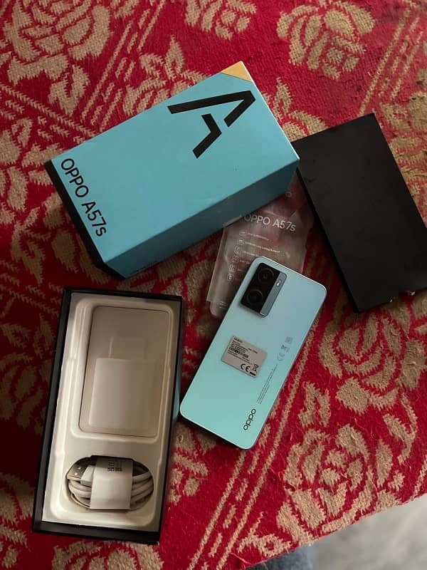 oppo A57s just box open 10/10 condition 4/128 5