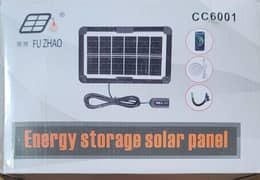 FU ZHAQ Energy storage solar panel for light and mobile charger