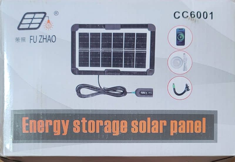 FU ZHAQ Energy storage solar panel for light and mobile charger 0