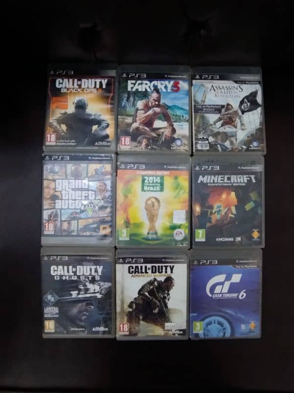 PS3 with Jail Break & 20 plus Games & DVDs 1