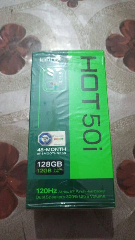 Infinix hot 50i 6+6 128 0