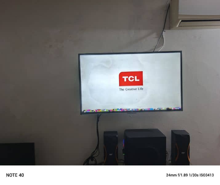 TCL led 40 inch with ptcl shoq box 2