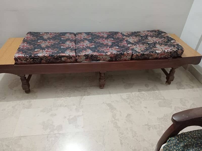 sheesham wood 3 seater 6