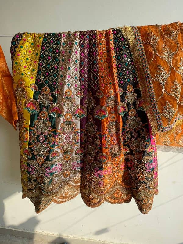 Mehndi lehanga with 2 shirts 1