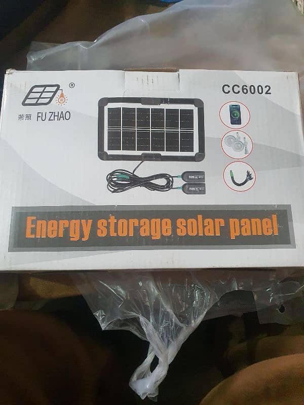 FU ZHAQ Energy storage solar panel for light and mobile charger. 0