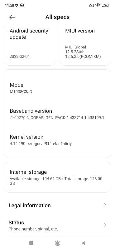 redmi note 8 , ram6 ROM 128 power button kharab hai 4