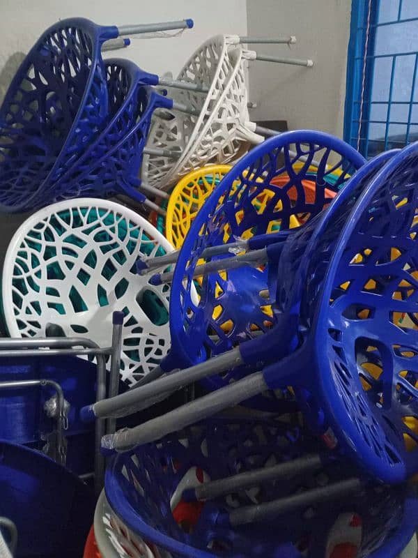 plastic chairs & tables in different colours 4