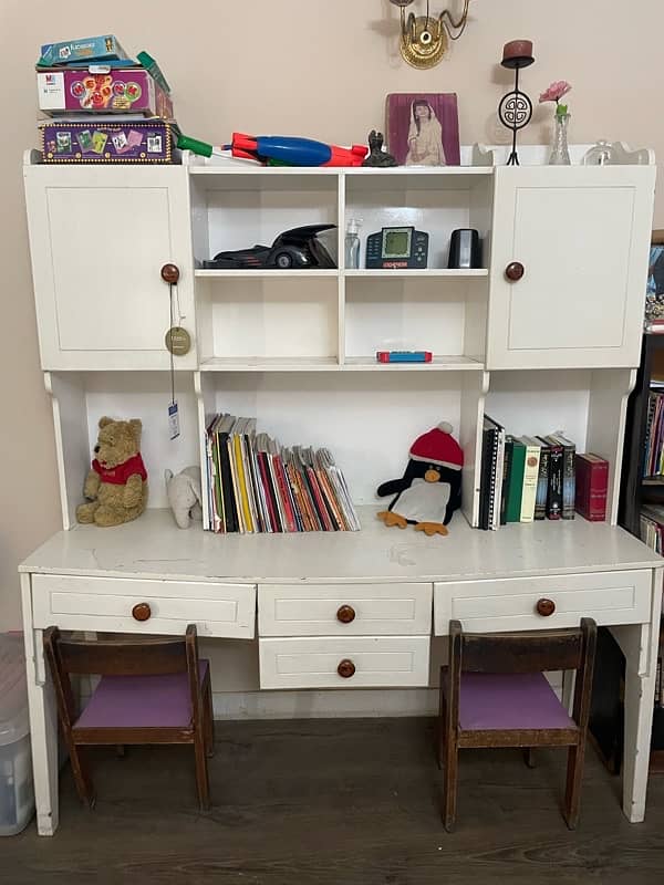 Children’s study table and caninet 1