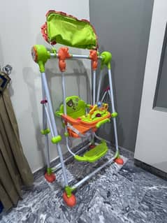 BABY SWING WITH METAL PIPE FRAME