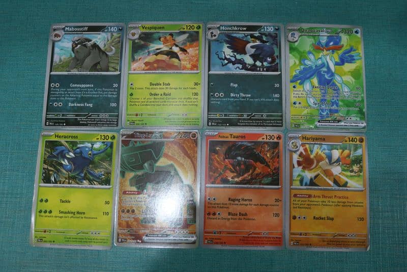 Pokémon cards from obsidian flames pack 1