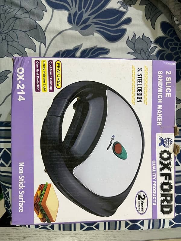 Sandwich Maker - Box pack. Never Used 0