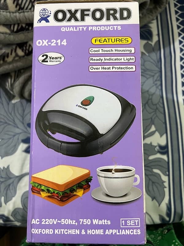 Sandwich Maker - Box pack. Never Used 2