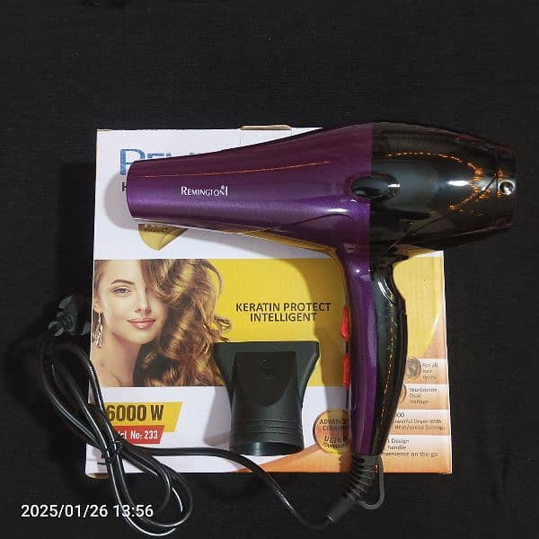 Remington Hair Dryer D-233 (Heavy Duty) 6000-Watt Imported 1