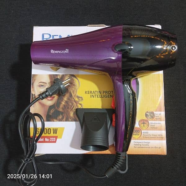 Remington Hair Dryer D-233 (Heavy Duty) 6000-Watt Imported 4