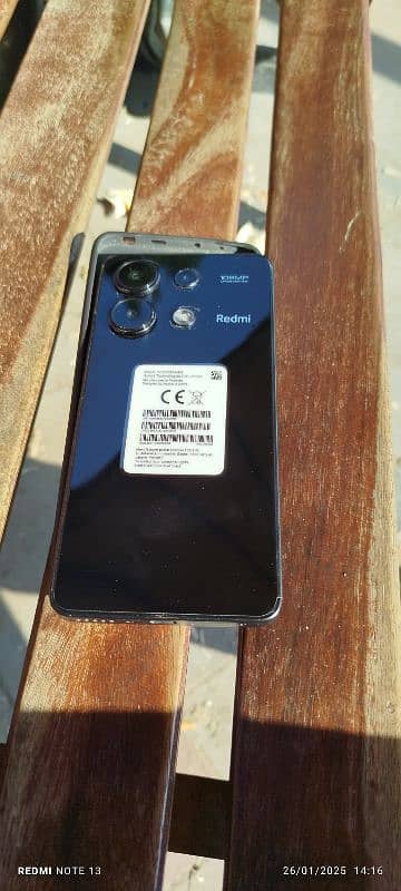 redmi note 13 8gb 256gb condition 10/10 not Ani falt urgent sale 2