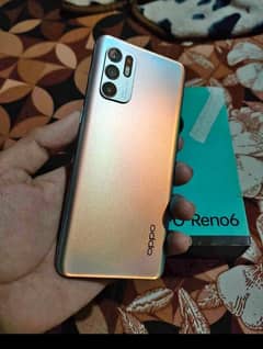 OPPO Reno 6.8+8 128 with box chrgr