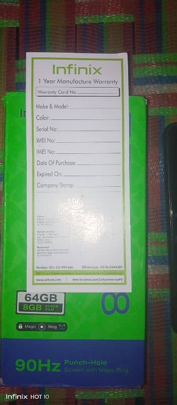 Infinix Smart 8 4+4 Ram 4 months warranty avalable 7