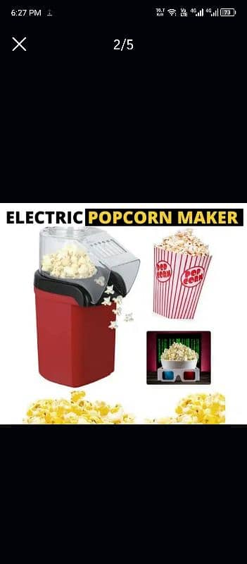 Electric Popcorn Maker | Popcorn Maker | Popcorn Machine | Popcorn 1