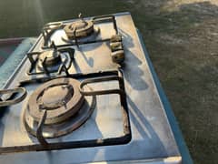 Gas HOB stove stainless steel body with ignition