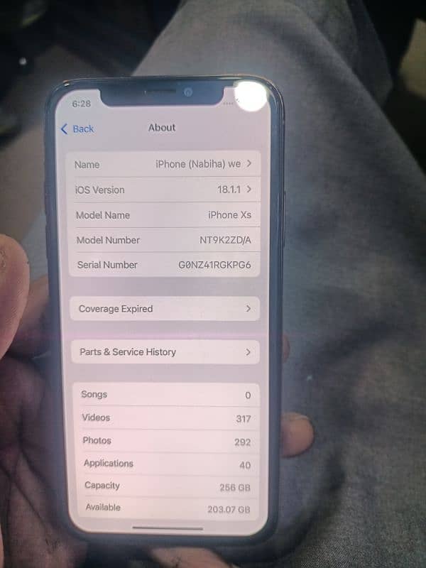 iPhone XS NoN PTA 256gb 7