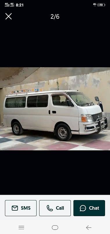 urjant sale Nissan karwan hiace exchange posiable 7