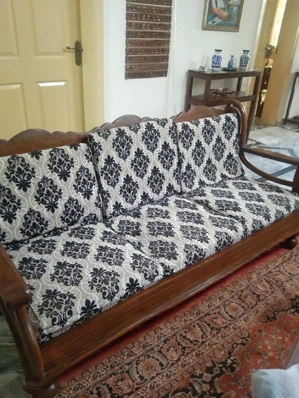 5 Seator Sofa Set Solid Wood 4