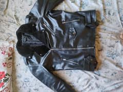 fashion bicker leather jacket black