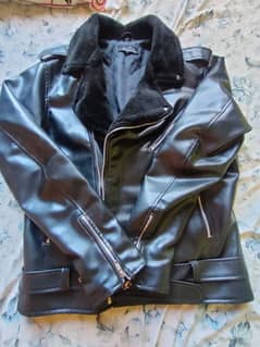 fashion bicker leather jacket black