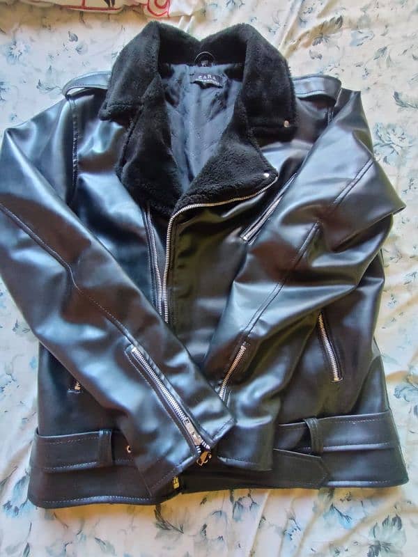 fashion bicker leather jacket black 0