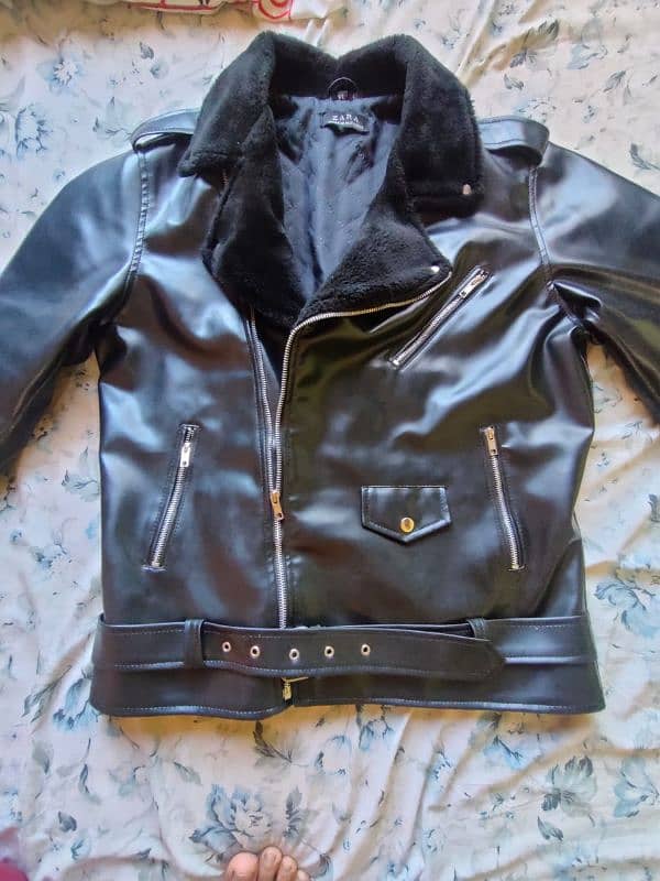 fashion bicker leather jacket black 1