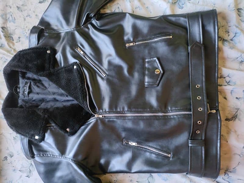 fashion bicker leather jacket black 2