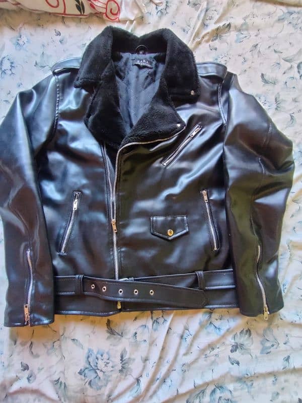 fashion bicker leather jacket black 4