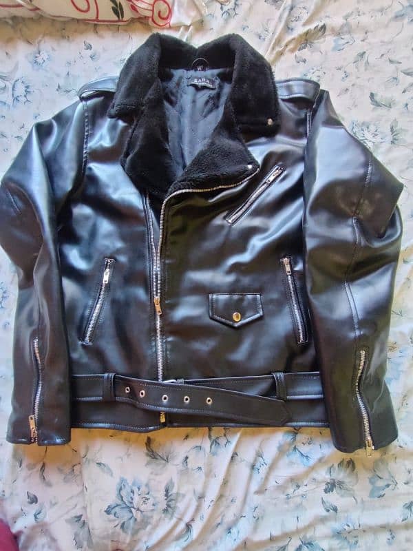 fashion bicker leather jacket black 7