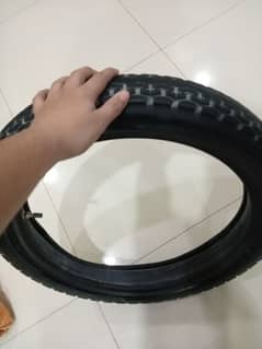 Honda CG 125 tyre with new tube