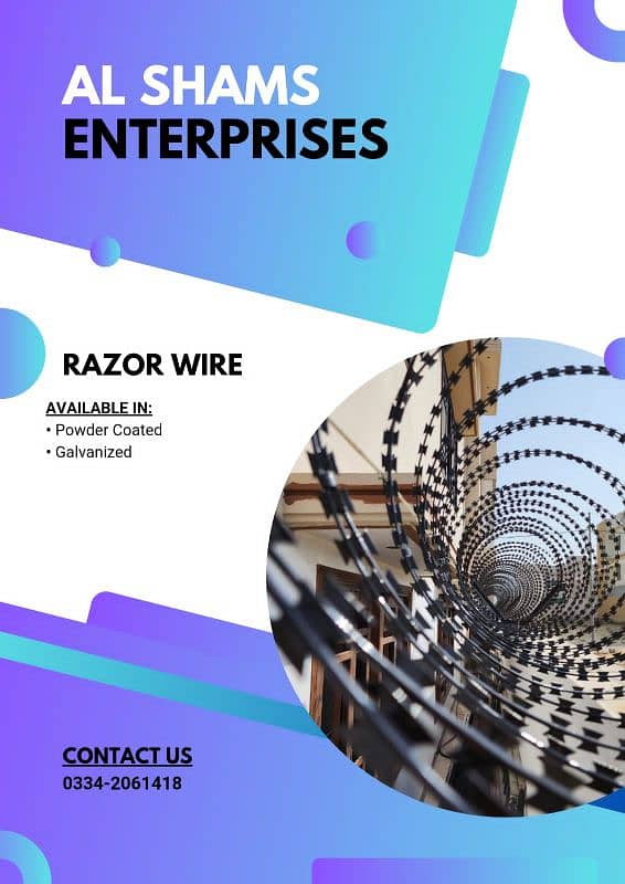 Chain link fabrication - Razor wire - Barbed wire -Powder coating wire 8