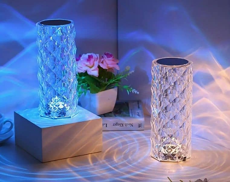 Crystal diamond table lamp 2