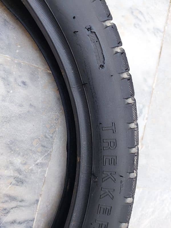 Pather trakker tyre with tube Ybr G ybr dse honda suzuki 150 6