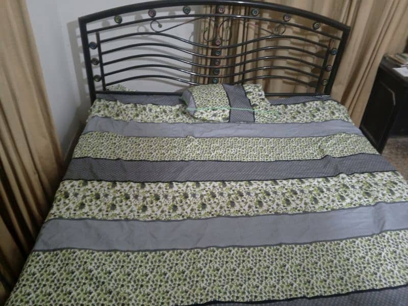 Double bed with mattress , 6