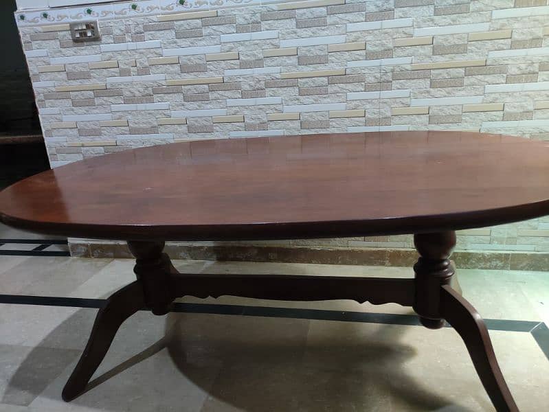 Wooden Dining Table with 6 Chairs 3