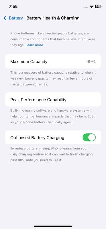 iPhone 11jv 64gb battery health 99% 5